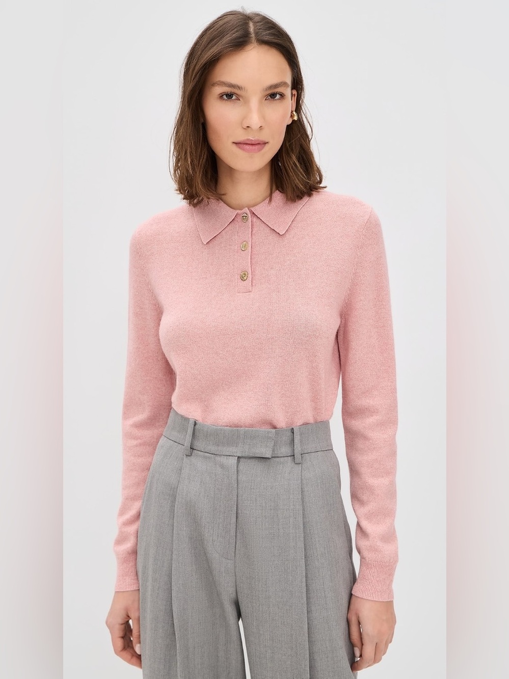 Renggli Cashmere Long Sleeve Polo